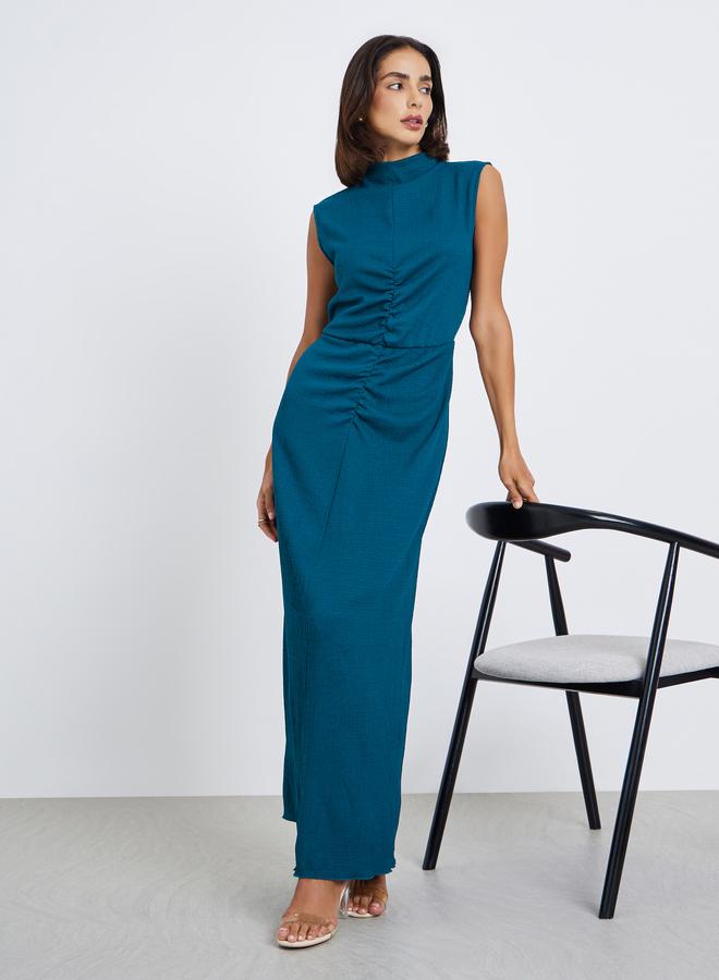 ستايلي فستان طويل بحافة واسعة بلا أكمام - Image 1